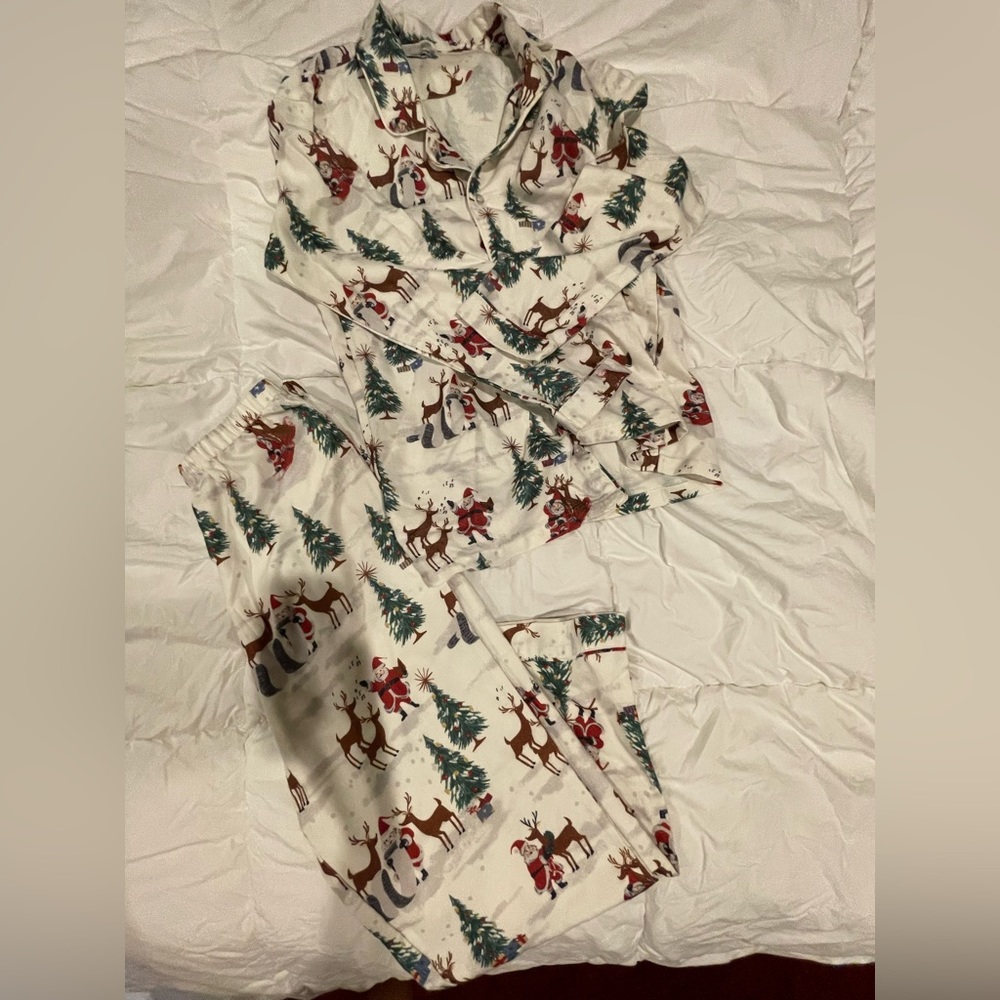 Adult pottery barn kids Christmas pajamas size XS